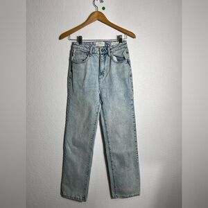 Cotton on high rise slim‎ straight jeans light blue 6